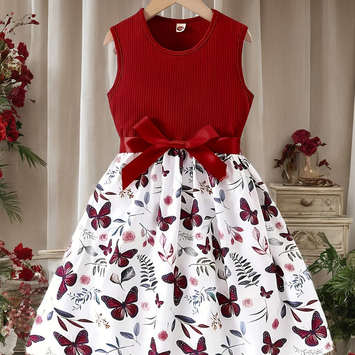 Abito con farfalle floreali