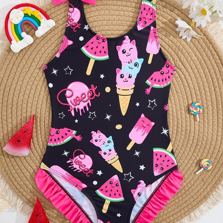 Costume da bagno gelato e anguria