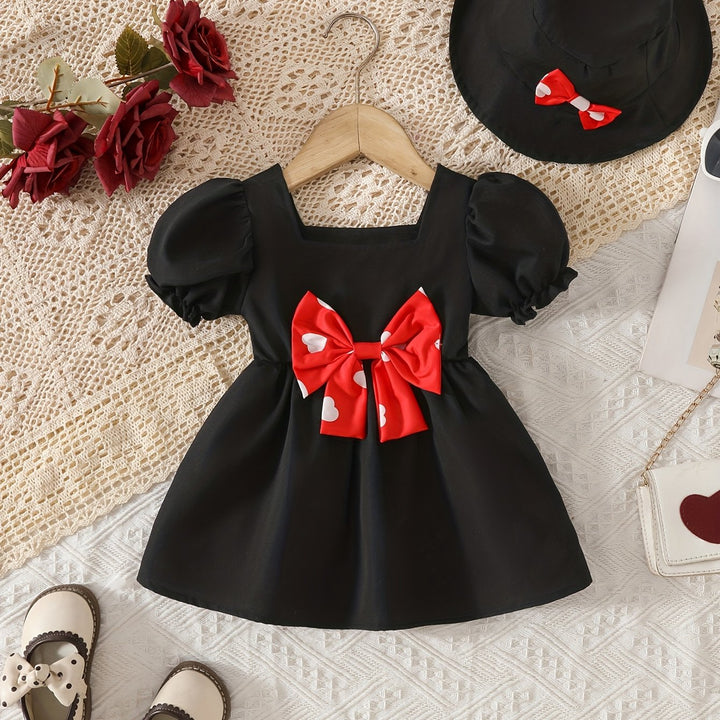 Set di vestito estivo e cappello per bambine