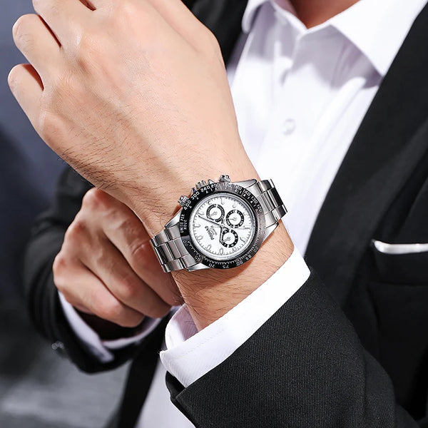 Orologi da polso al quarzo da uomo in acciaio inossidabile