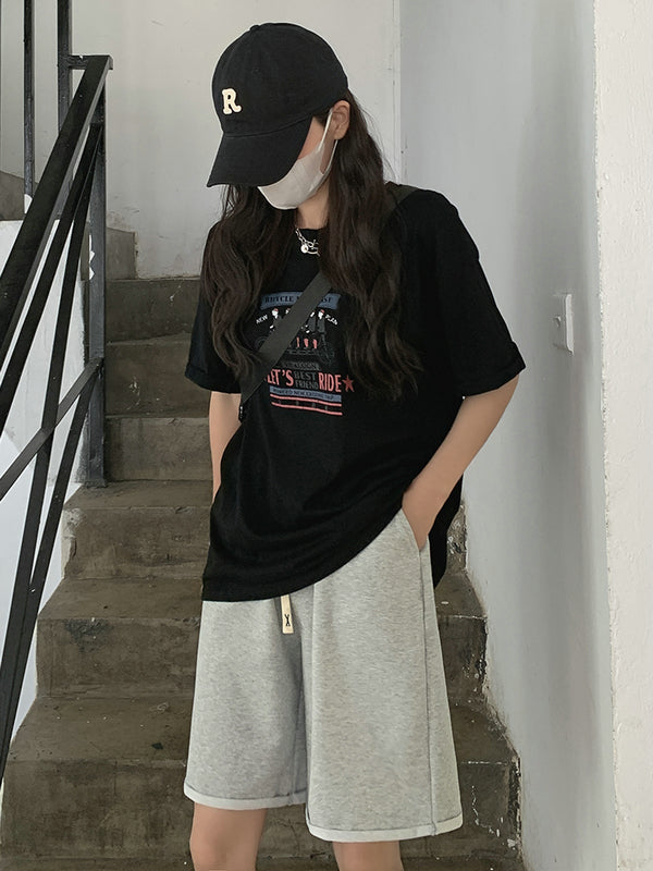 Pantaloncini casual dritti sottili snellenti estivi da donna in rayon