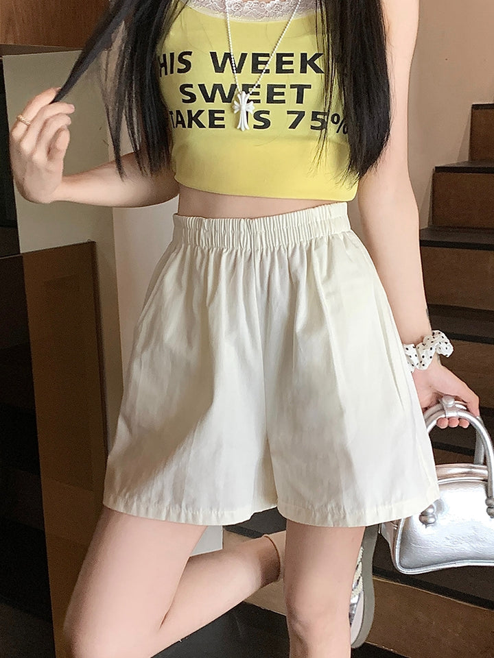 Abbigliamento da donna taglie forti, abbigliamento da lavoro snellente da donna taglie forti, pantaloncini da donna estate 2025, nuovi arrivi, pantaloni casual stile K, pantaloni larghi a gamba larga 
