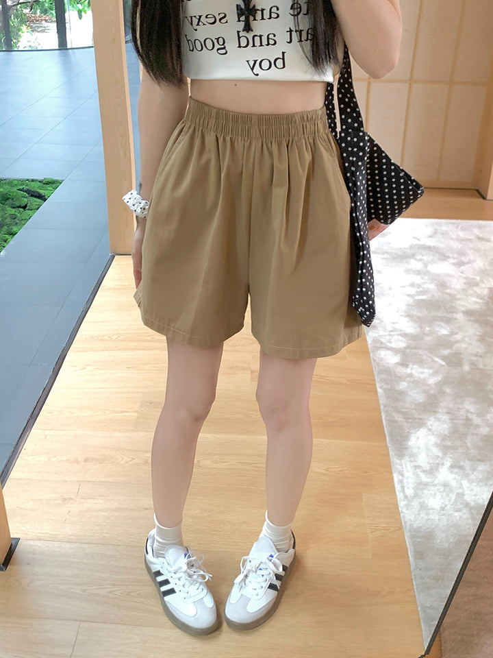 Abbigliamento da donna taglie forti, abbigliamento da lavoro snellente da donna taglie forti, pantaloncini da donna estate 2025, nuovi arrivi, pantaloni casual stile K, pantaloni larghi a gamba larga 