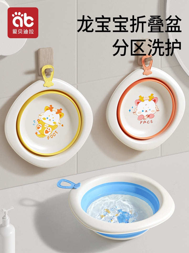 Vasca da bagno per neonati, vaschette da bagno per neonati di grandi dimensioni, secchio da bagno pieghevole per neonati da 0 a 3 anni, i bambini piccoli possono sedersi per la casa 