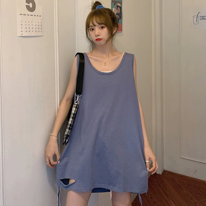 Maglietta senza maniche nuovo stile coreano