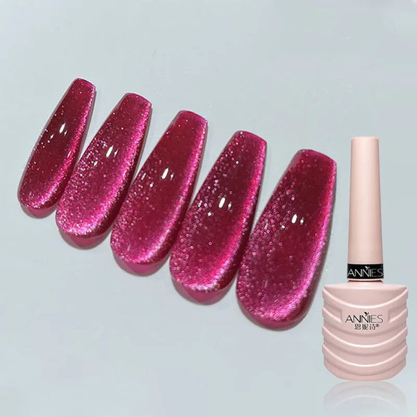 Smalto per unghie in gel magnetico Laser Cat Eye da 10 ml, smalto per unghie con glitter diamantati, smalto semipermanente soap-off, smalto per unghie UV LED