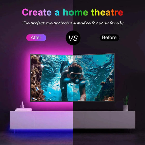 Strisce luminose a LED Luci e LED RGB con controllo Bluetooth