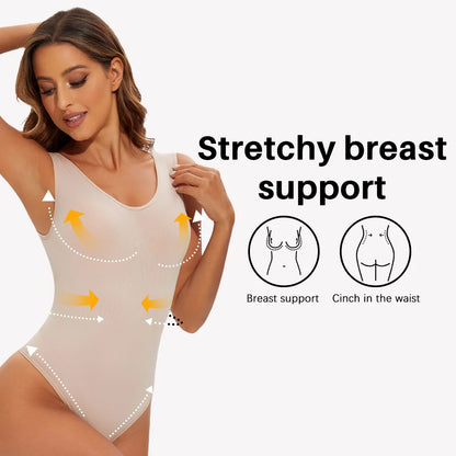 Body modellante senza cuciture per donna