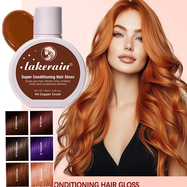 Hair Glaze Super Gloss Color Conditioning Gloss Lucidante semipermanente per capelli che esalta il colore, nutre e ripara facilmente