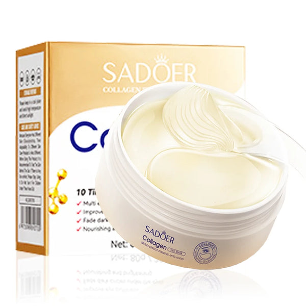 SADOER Maschera per gli occhi al collagene di cristallo Anti occhiaie L