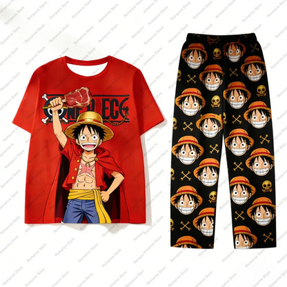 Completo Luffy in Seta