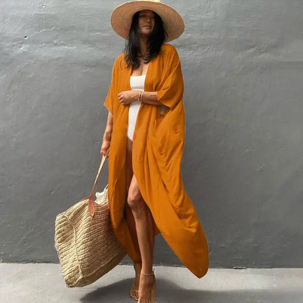 Kimono da spiaggia da donna WeHello - , mantella da costume da bagno estivo, abiti tunica bohémien, costumi da bagno, cardigan, scialle
