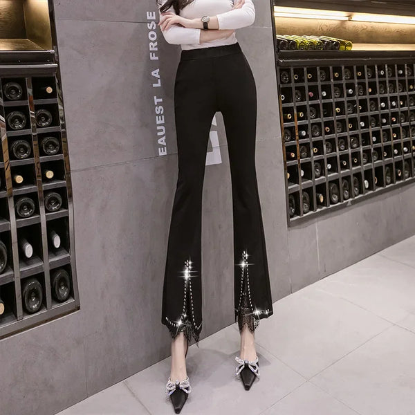 Pantaloni casual effetto dimagranti