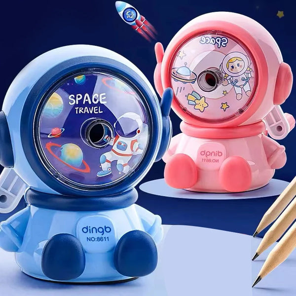 Temperamatite automatica a forma di astronauta, per studenti, 1 pezzo