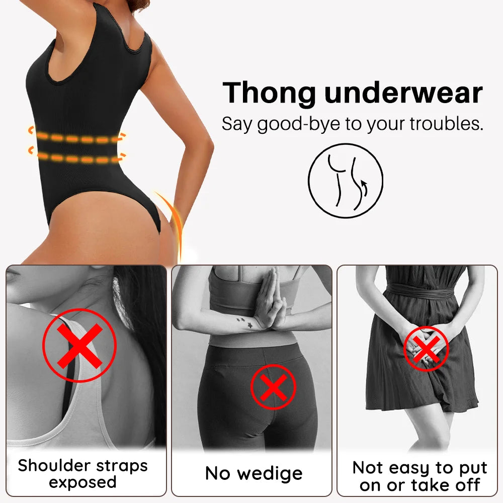 Body modellante senza cuciture per donna