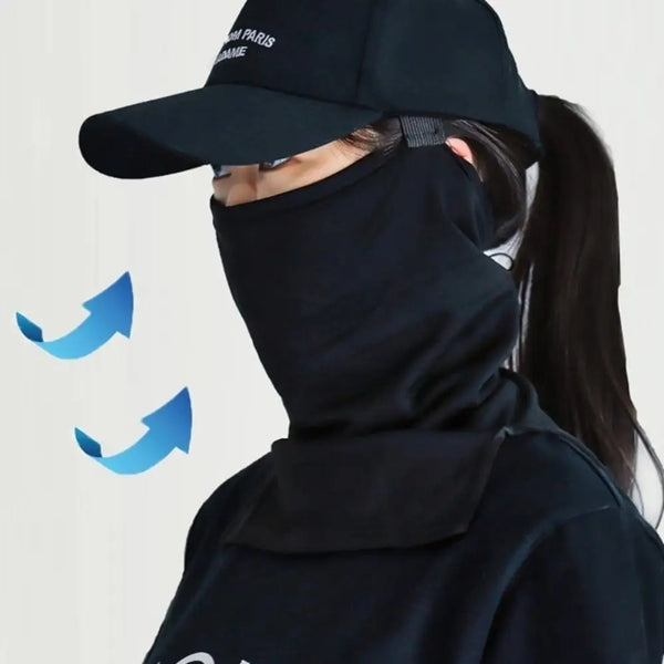 Scaldacollo traspirante con fascia elastica