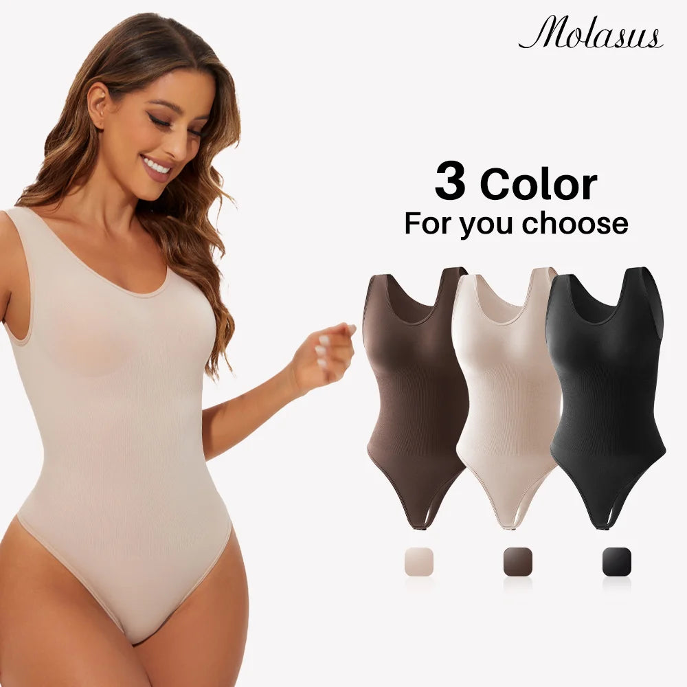Body modellante senza cuciture per donna