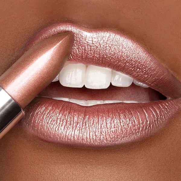 1 rossetto metallizzato, glitter a lunga durata, impermeabile, idratante, rosso, luminoso, lucidalabbra, trucco.