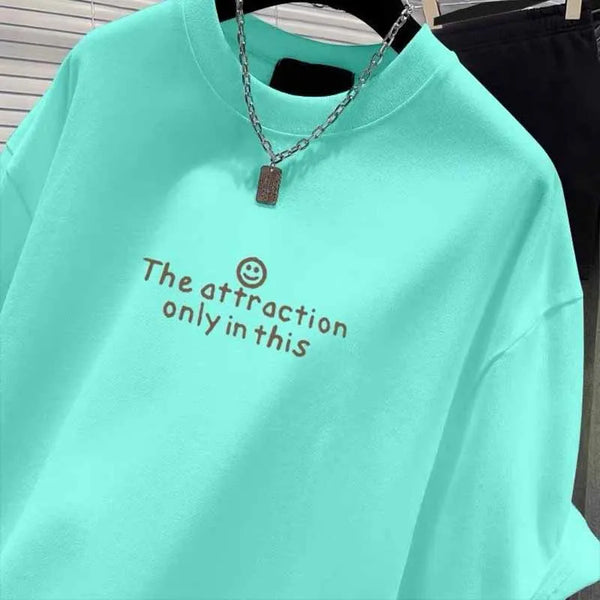 2025 Stile europeo Nuovo Puro Cotone Manica Corta Tshirt Donna Abbigliamento Moda Larga Lettera Stampa Top Ufficio Signora Casual Y2k Tee