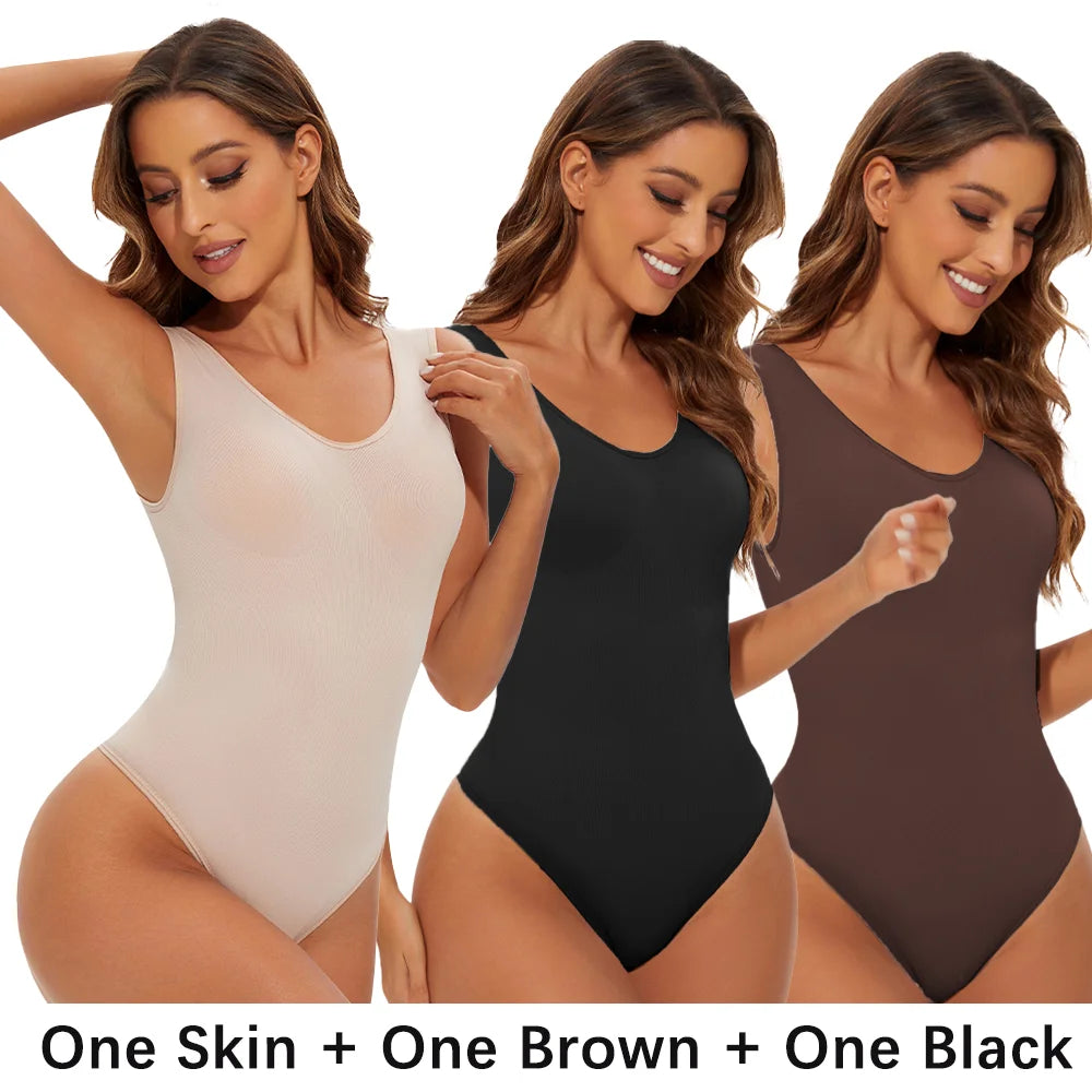 Body modellante senza cuciture per donna